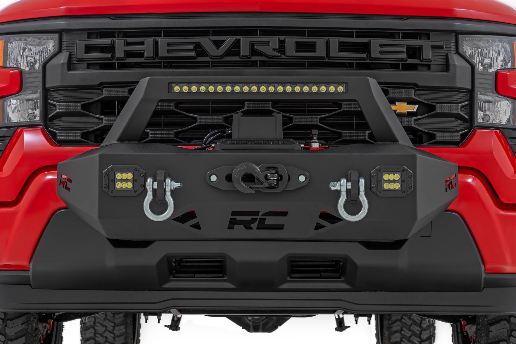 EXO Winch Mount Kit | Chevy Silverado 1500 2WD/4WD (2022-2026) by Rough Country