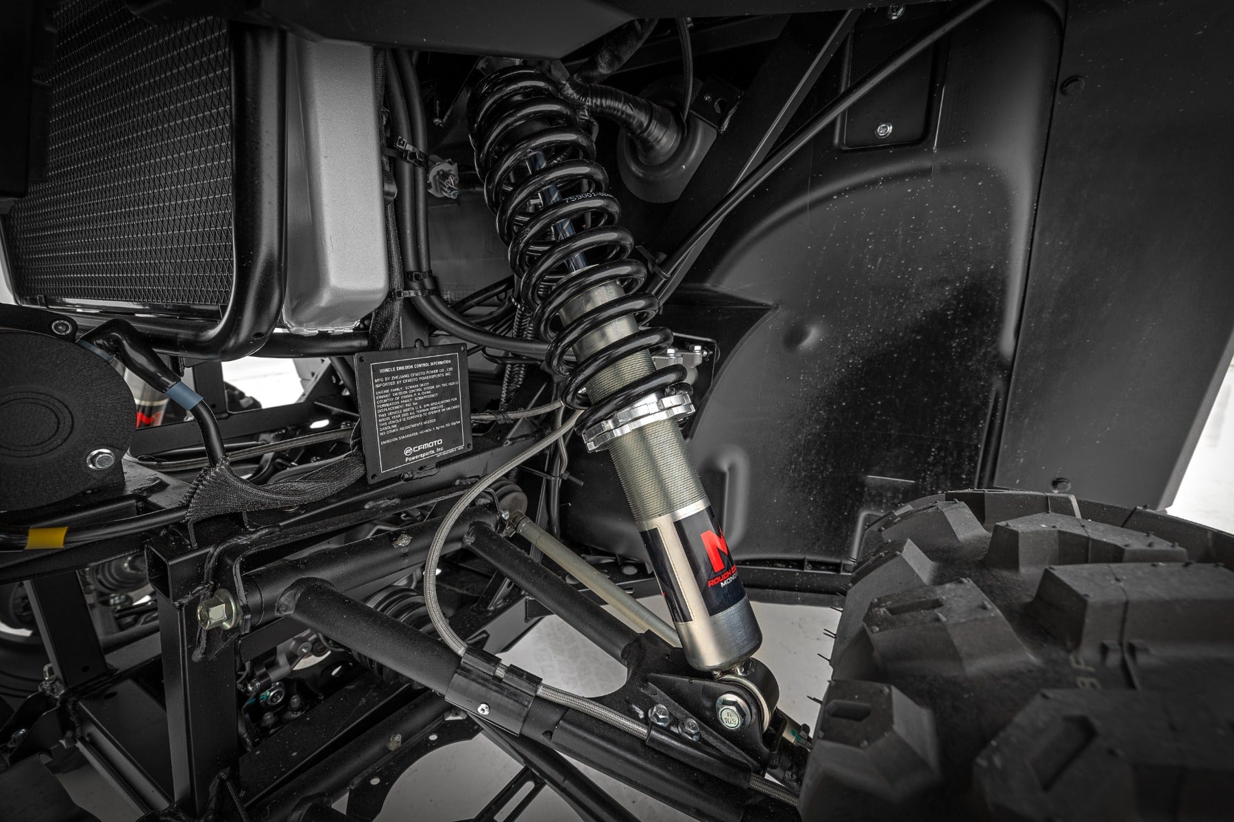 M1 Front Coil Over Shocks | Ride Height Adjust | CFMOTO UFORCE 1000/1000 XL by Rough Country