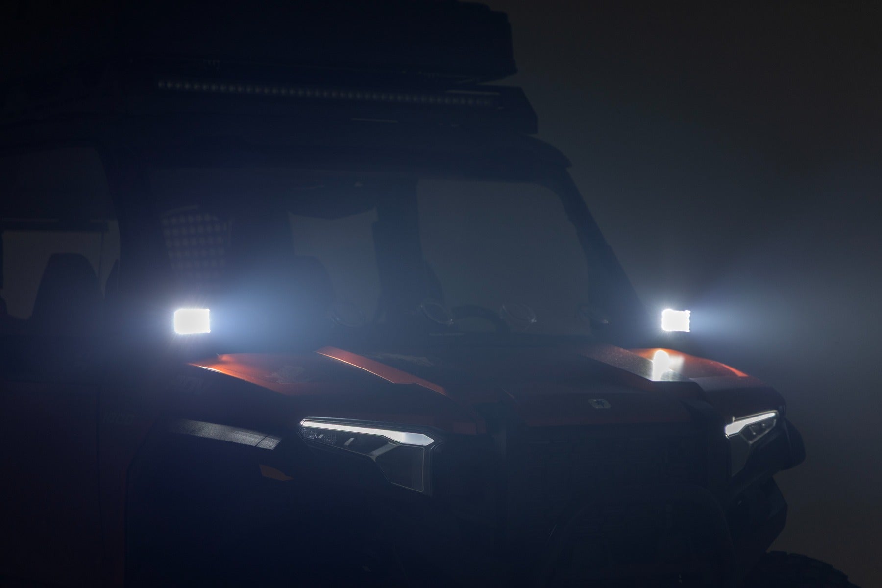 LED Light Kit | Front Mount | 2" Black Pair | White DRL | Polaris XPEDITION XP 5 by Rough Country
