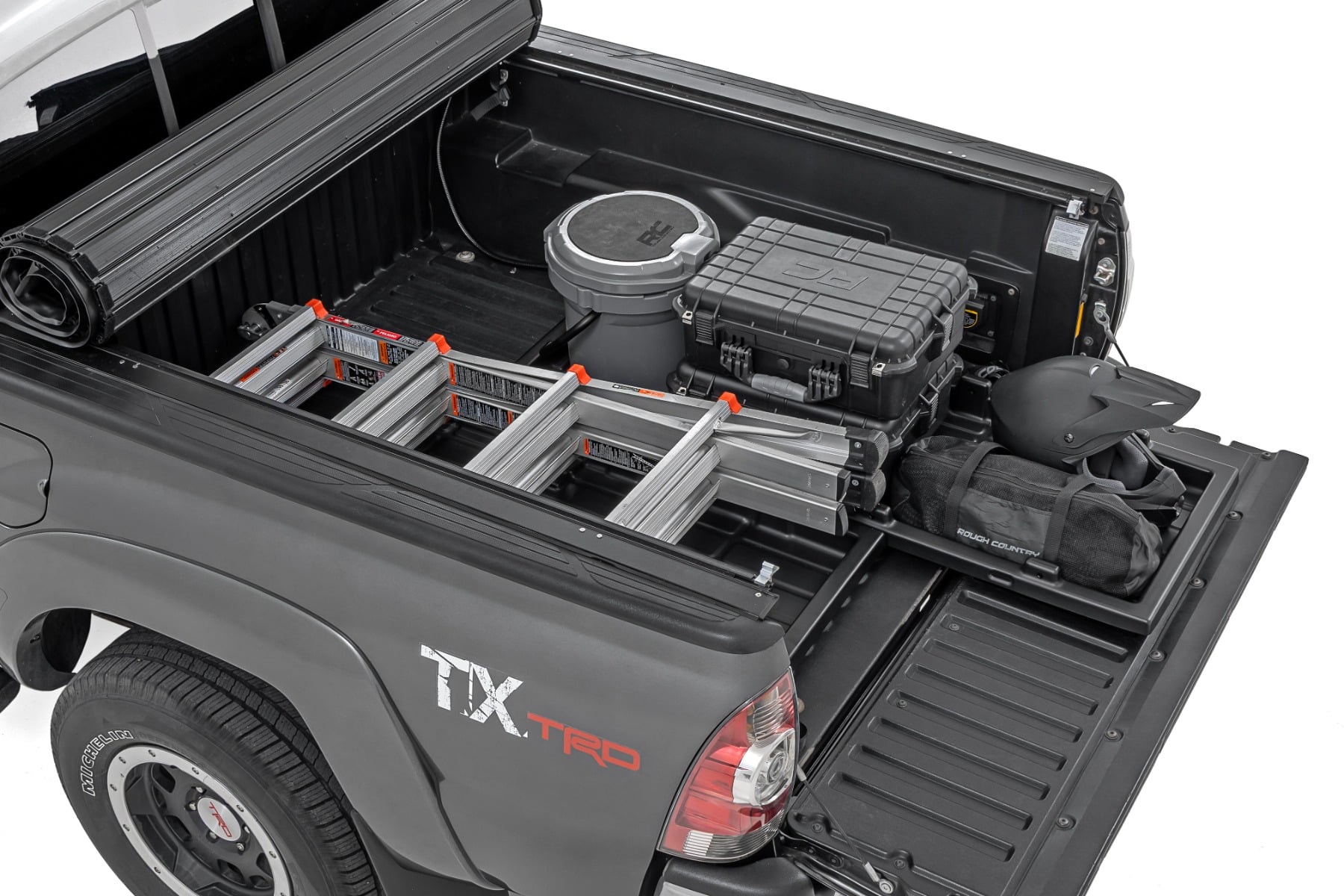 Truck Bed Cargo Storage Tray | Mid-Size Bed Storage Tray | Easy Access by Rough Country