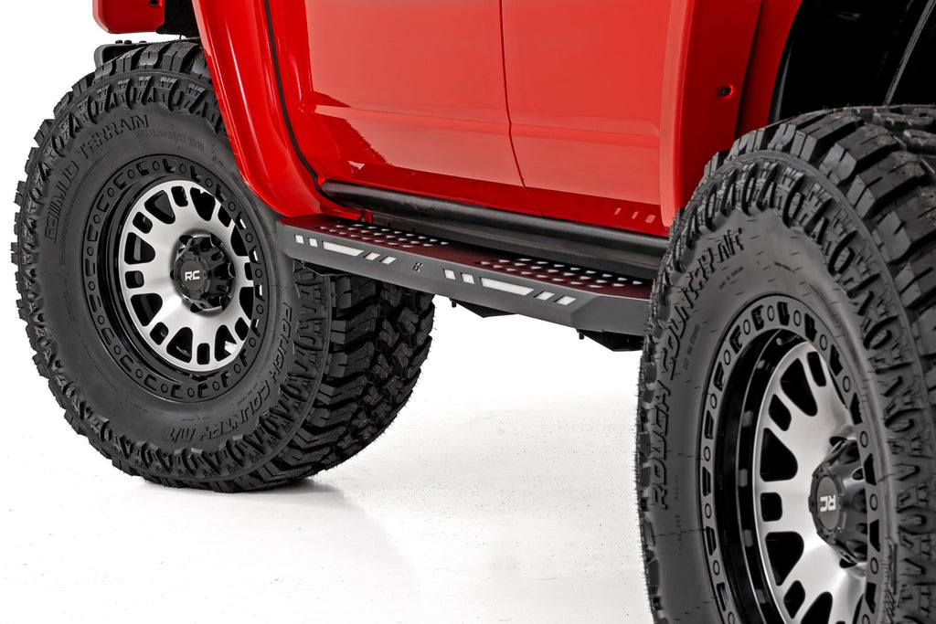 Rough Country 82 Series Wheel | One-Piece | Machined Semi Gloss Black | 17x9 | 5x4.5 | -12mm by Rough Country