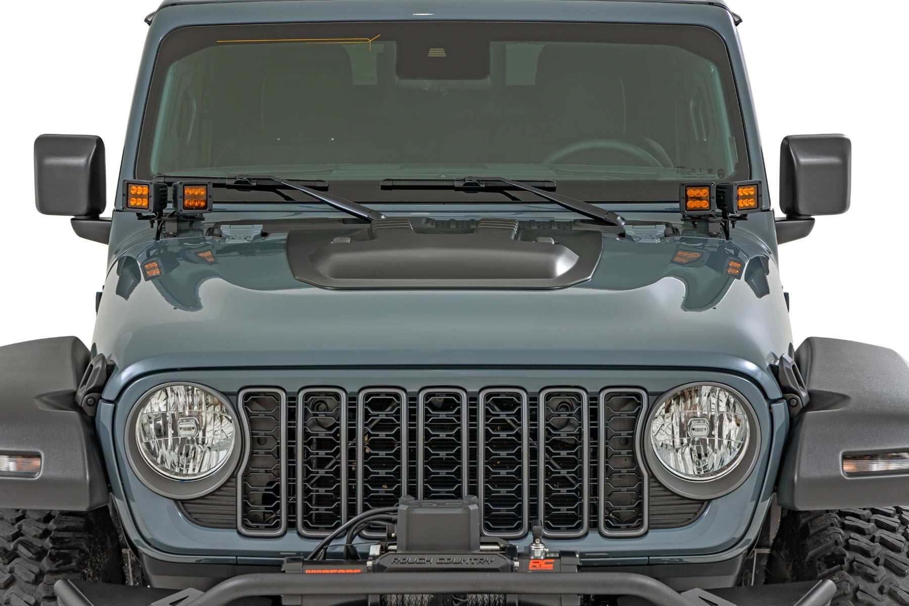 Hood Scoop | Jeep Gladiator JT/Wrangler JL 4WD (2018-2026) by Rough Country