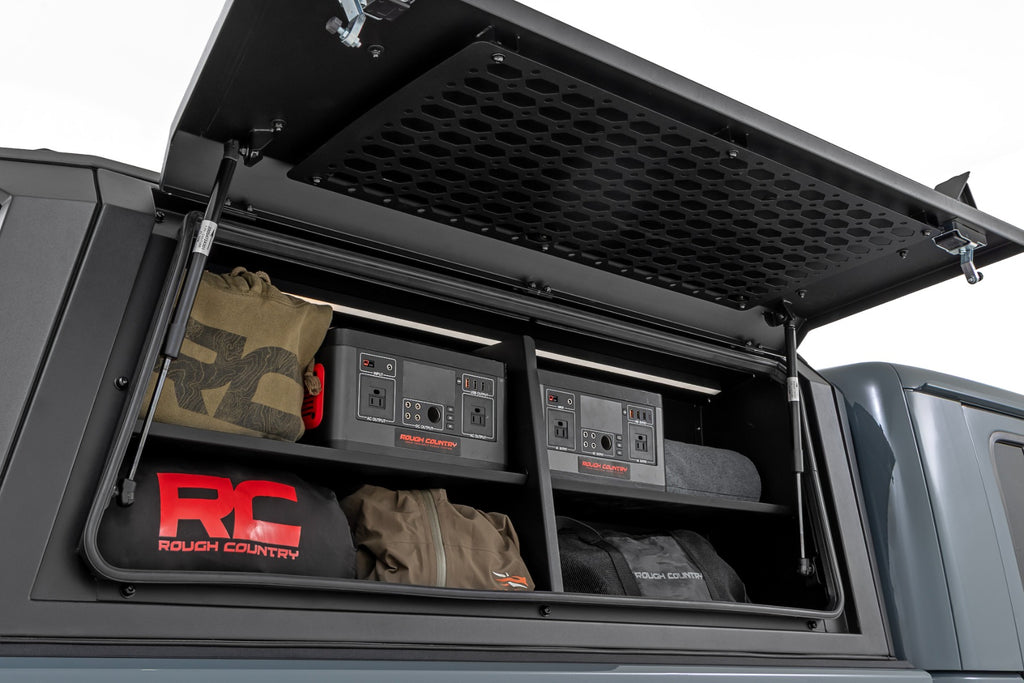 Bed Cap Side Shelf Storage Bin | Passengers Side | Jeep Gladiator JT (20-26) by Rough Country
