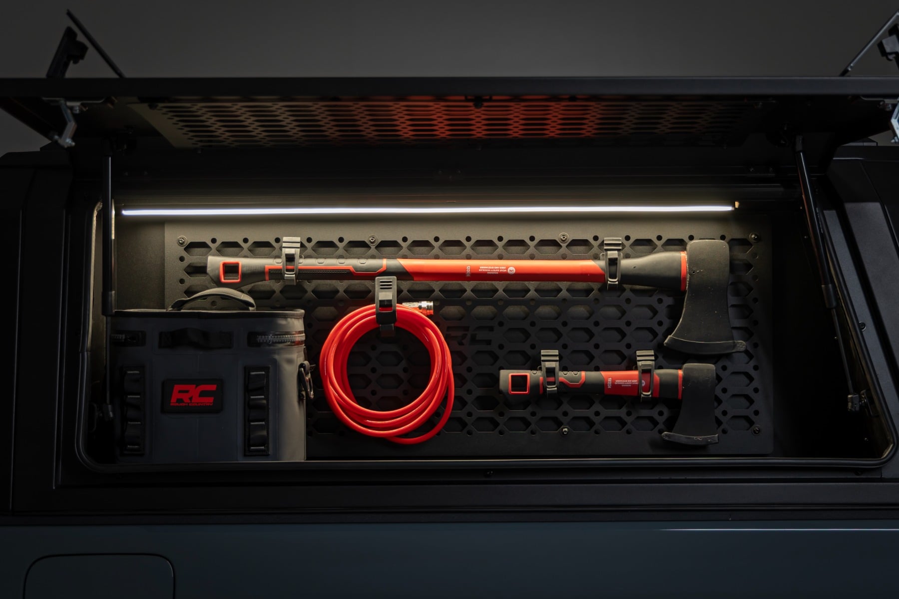 Bed Cap Molle Panel Side Storage Bin | Drivers Side | Jeep Gladiator JT (20-26) by Rough Country