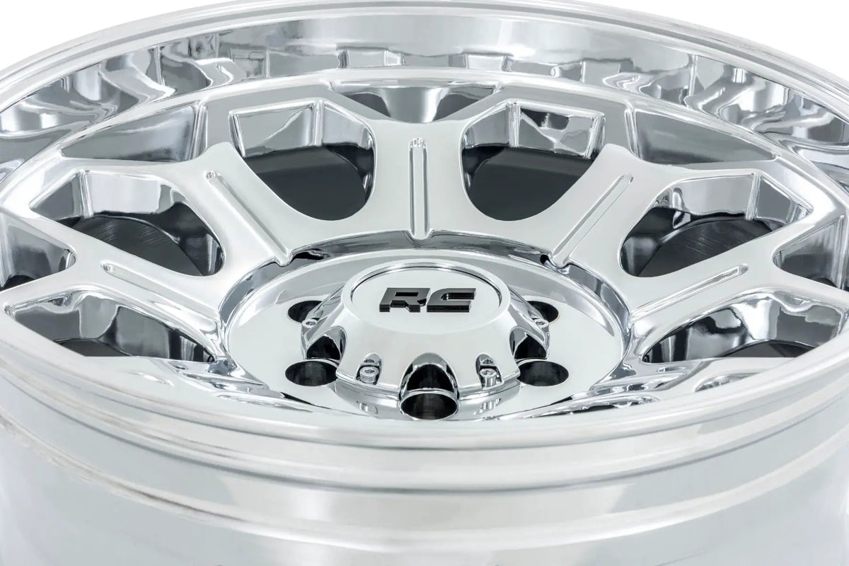 Rough Country 77 Series Wheel | One-Piece |Chrome | 22x12 | 6x5.5 | -44mm