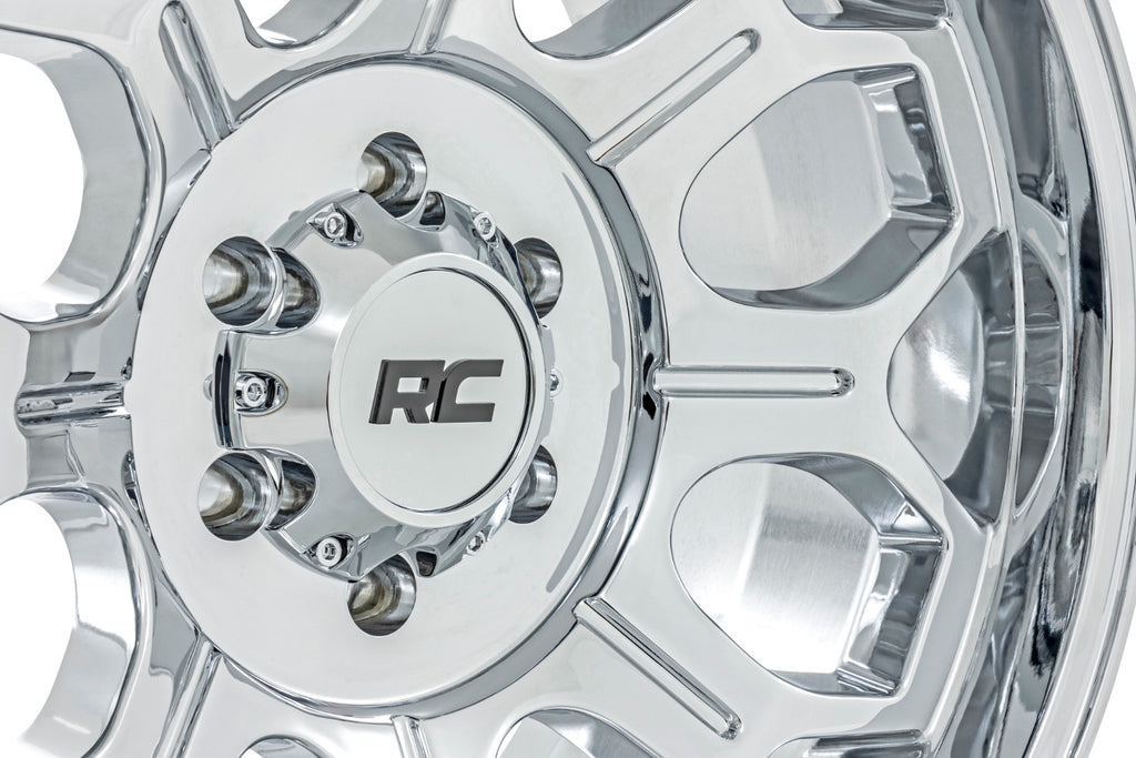Rough Country 77 Series Wheel | One-Piece | Chrome | 20x10 | 6x135 | -25mm by Rough Country