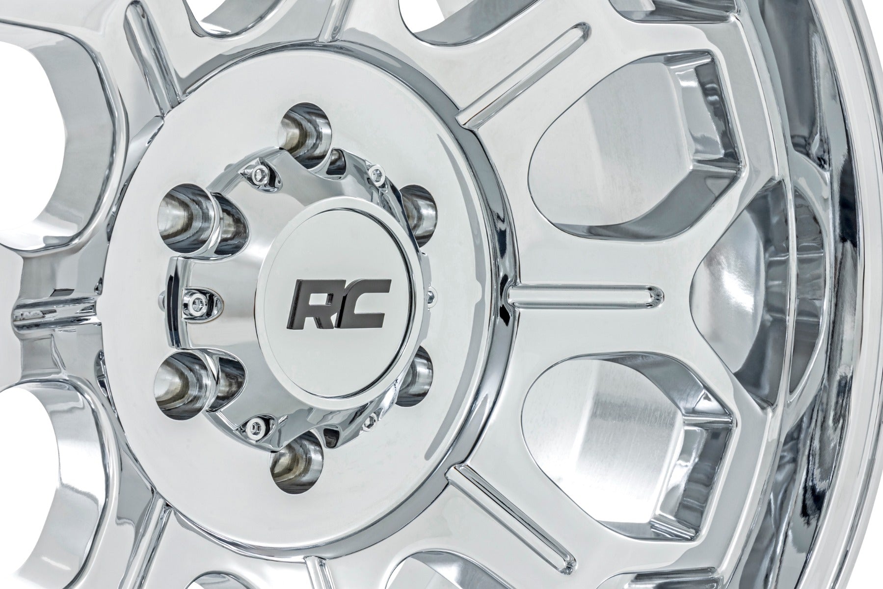 Rough Country 77 Series Wheel | One-Piece |Chrome | 22x12 | 6x135 | -44mm by Rough Country