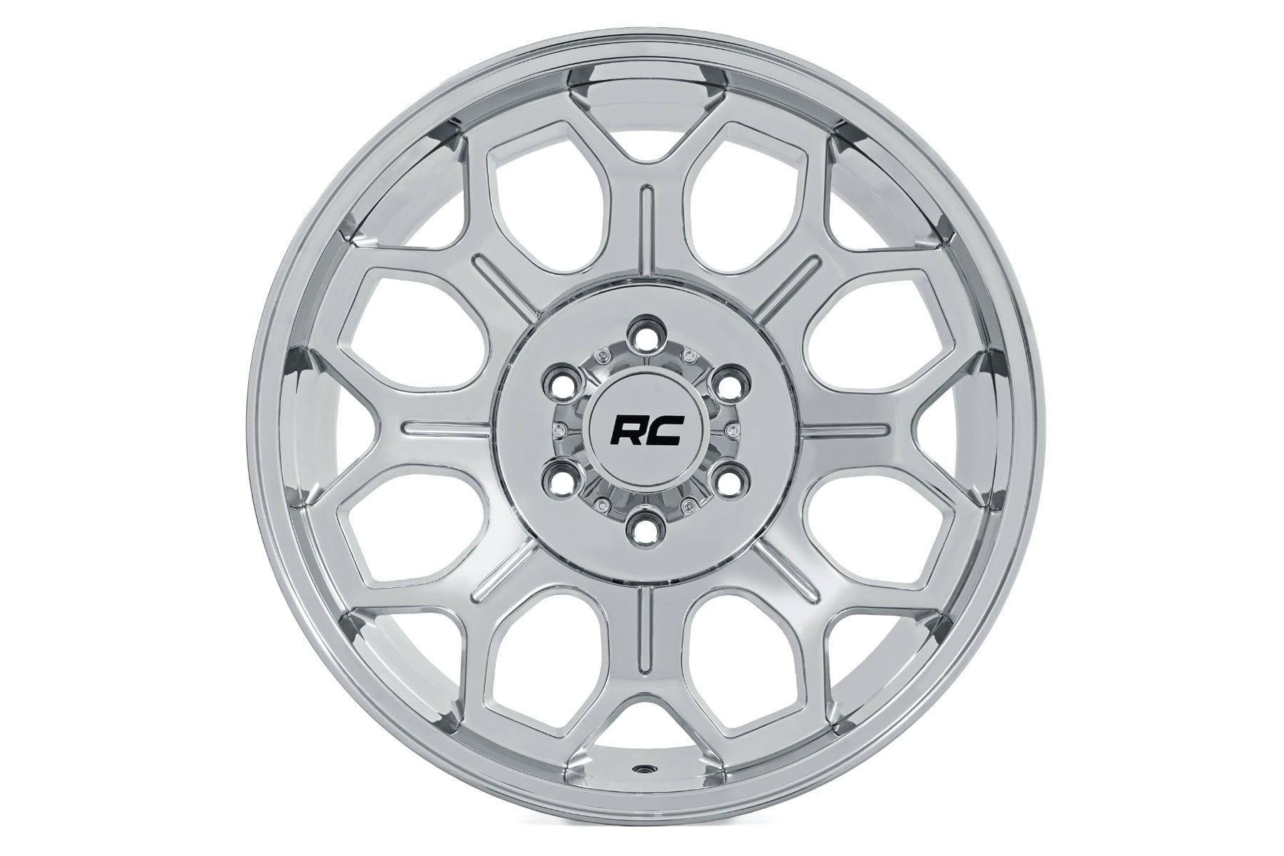 Rough Country 77 Series Wheel | One-Piece | Chrome | 20x10 | 6x135 | -25mm by Rough Country