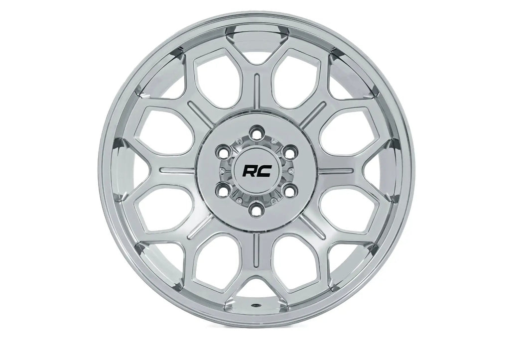 Rough Country 77 Series Wheel | One-Piece | Chrome | 20x10 | 6x135 | -25mm by Rough Country
