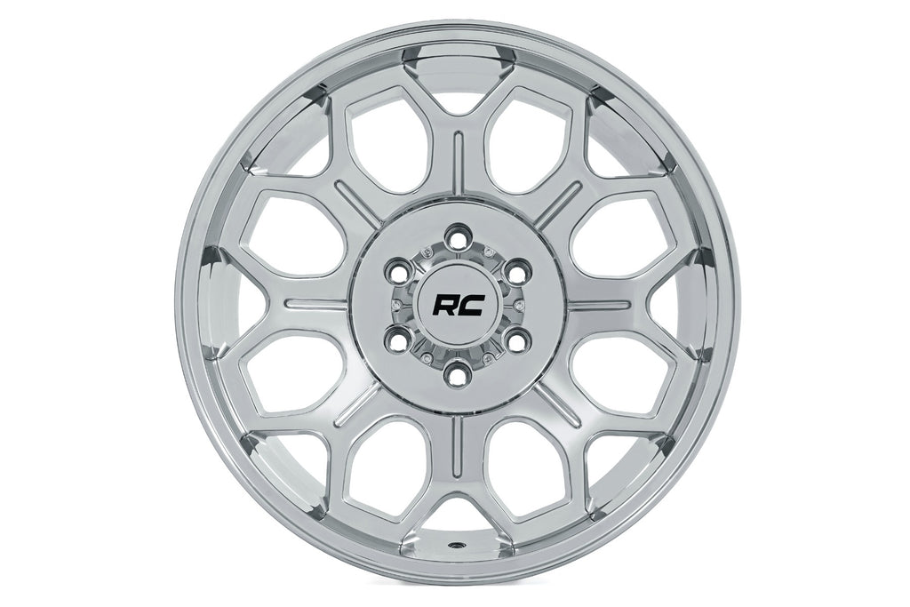 Rough Country 77 Series Wheel | One-Piece | Chrome | 20x9 | 6x5.5 | -12mm by Rough Country