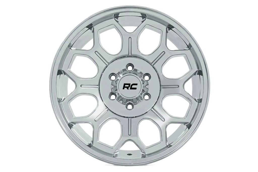 Rough Country 77 Series Wheel | One-Piece |Chrome | 22x12 | 6x135 | -44mm