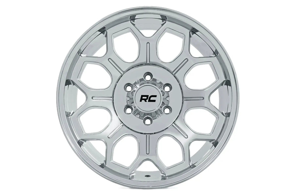 Rough Country 77 Series Wheel | One-Piece |Chrome | 22x12 | 8x170 | -44mm