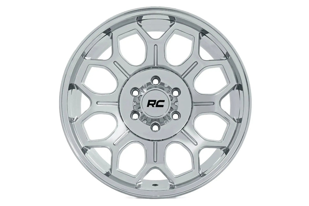 Rough Country 77 Series Wheel | One-Piece | Chrome | 20x9 | 6x5.5 | 0mm