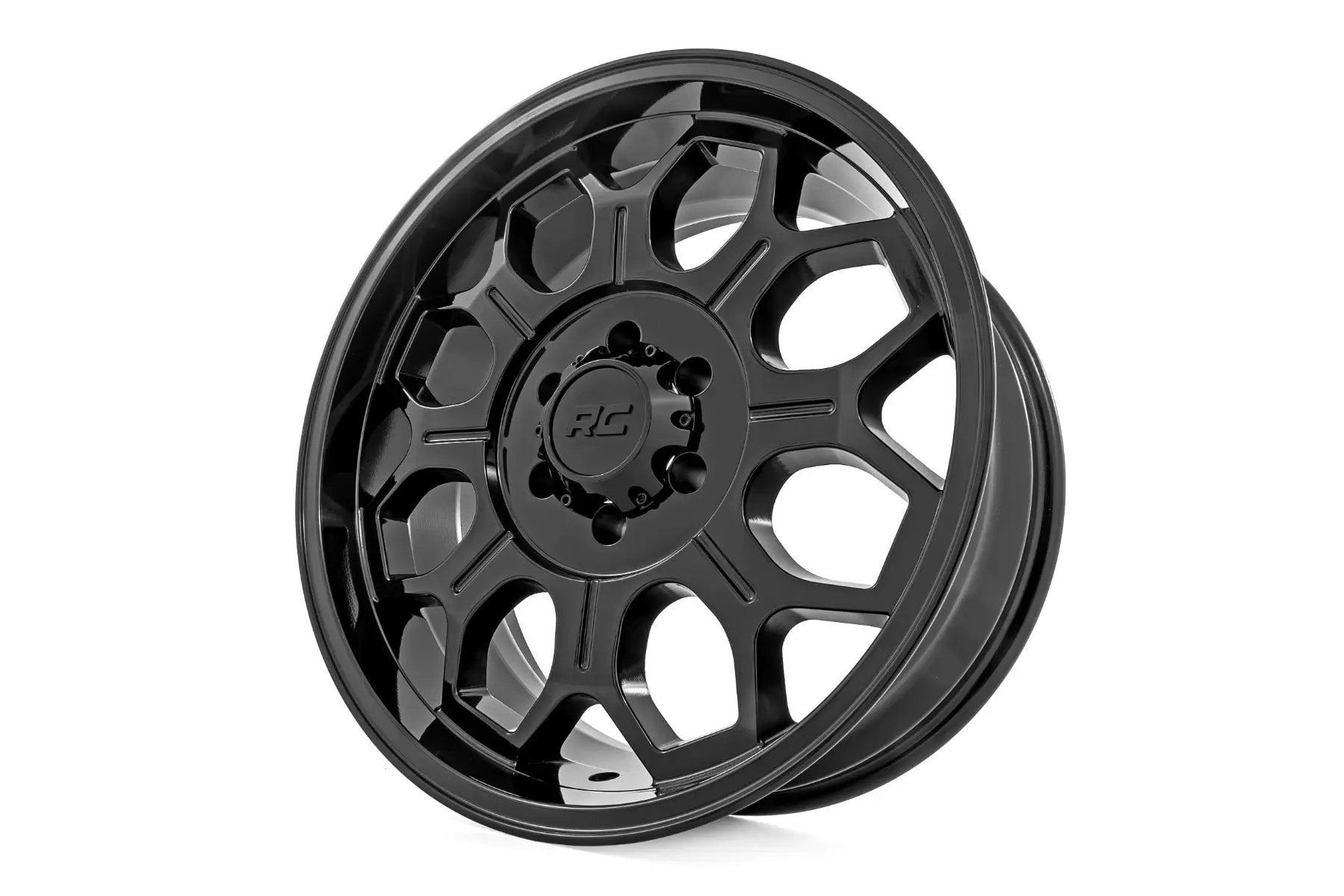 Rough Country 77 Series Wheel | One-Piece | Semi Gloss Black | 20x9 | 6x135 | +18mm by Rough Country