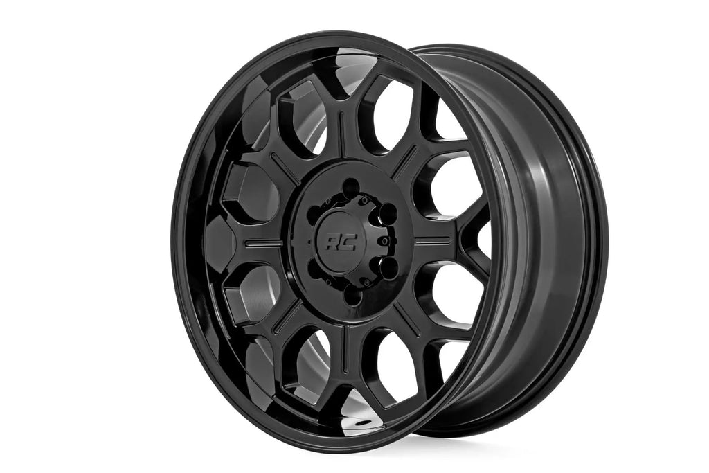 Rough Country 77 Series Wheel | One-Piece | Semi Gloss Black | 20x9 | 6x135 | +18mm by Rough Country