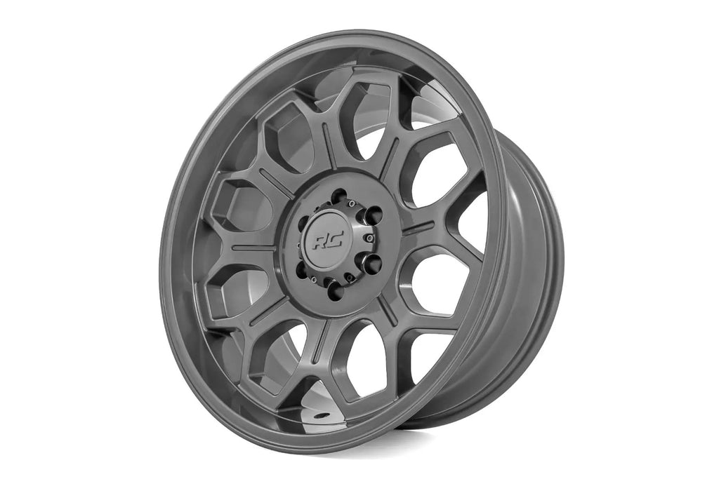 Rough Country 77 Series Wheel | One-Piece | Gunmetal Gray | 20x10 | 6x135 | -25mm by Rough Country