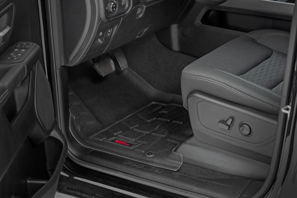 Sure-Fit Floor Mats | Front & Rear | Crew | Ram 1500 2WD/4WD (2025-2026) by Rough Country