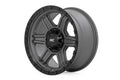 Rough Country 79 Series Wheel | One-Piece | Gunmetal Gray w/Black Ring | 17x8.5 | 6x5.5 | 0mm by Rough Country