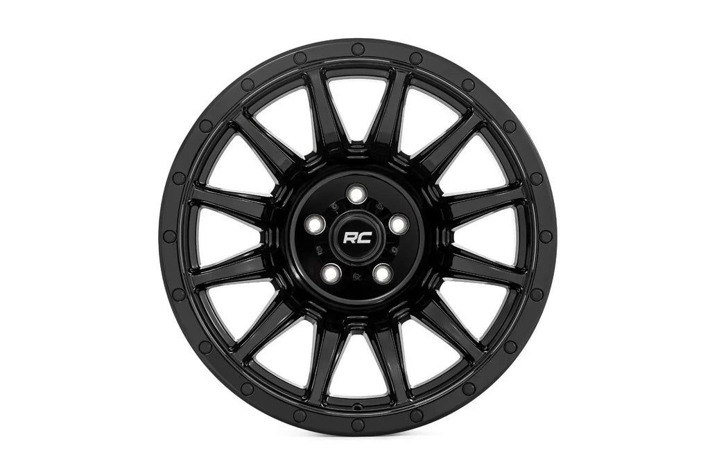 Rough Country 90 Series Wheel | One-Piece | Gloss Black | 20x9 | 6x5.5 | 0mm by Rough Country