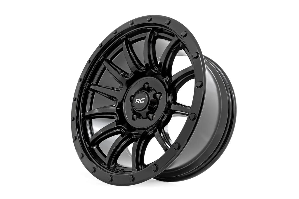 Rough Country 90 Series Wheel | One-Piece | Gloss Black | 18x9 | 6x5.5 | -12mm by Rough Country