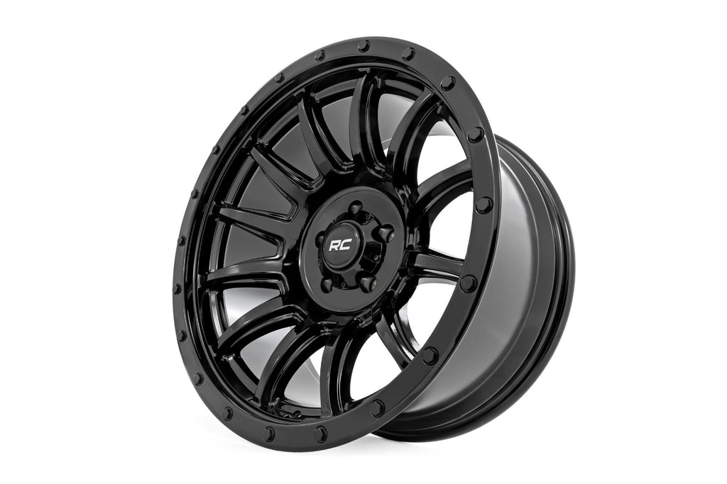 Rough Country 90 Series Wheel | One-Piece | Gloss Black | 20x9 | 6x5.5 | 0mm by Rough Country