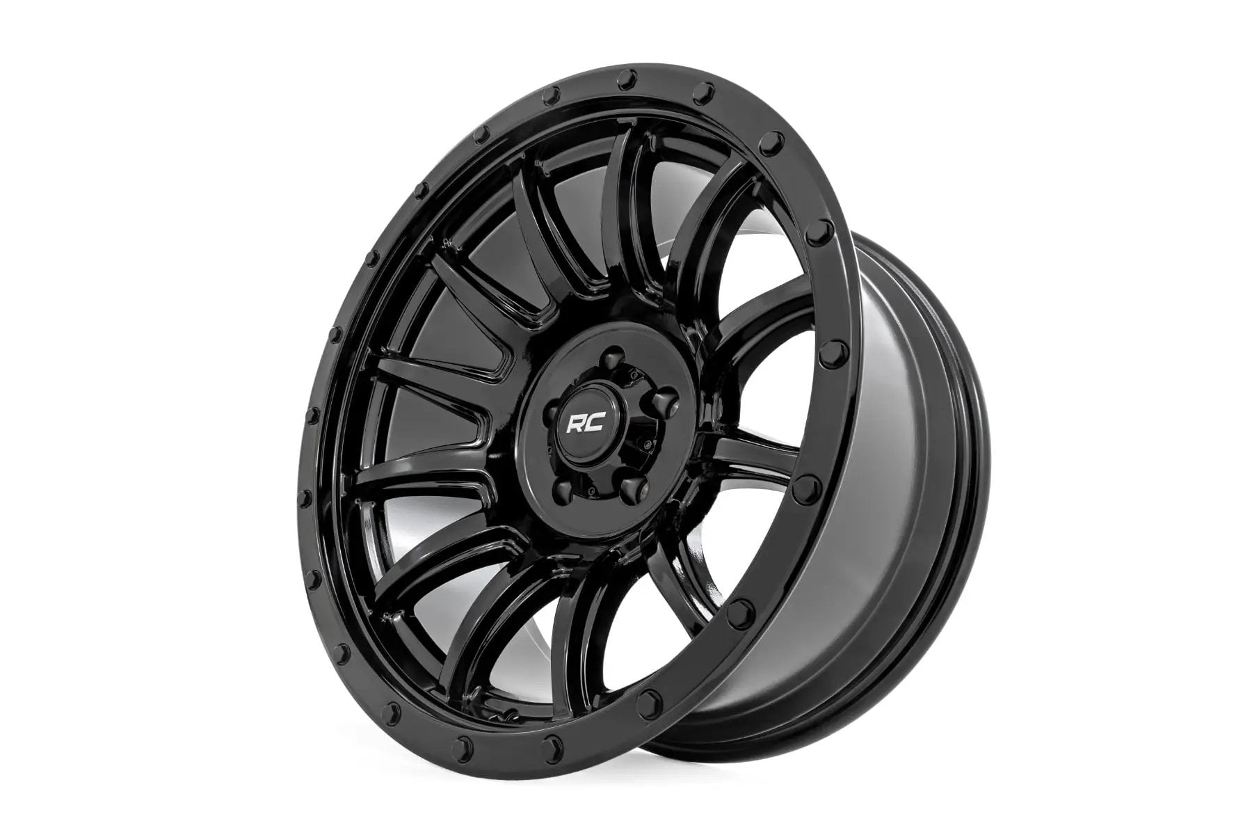 Rough Country 90 Series Wheel | One-Piece | Gloss Black | 18x9 | 6x5.5 | 0mm by Rough Country