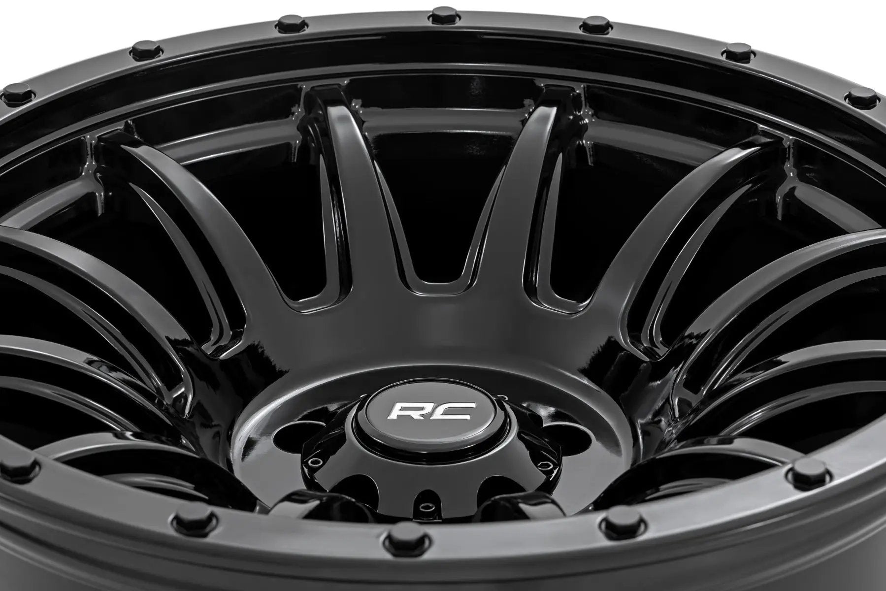 Rough Country 90 Series Wheel | One-Piece | Gloss Black | 20x9 | 6x5.5 | 0mm by Rough Country