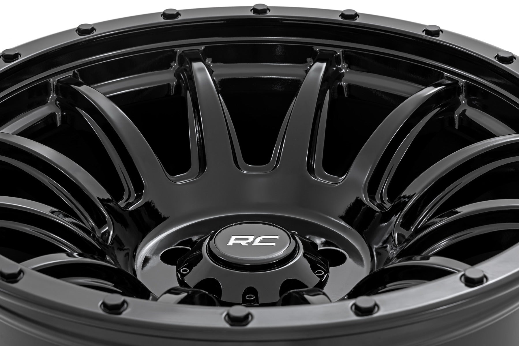 Rough Country 90 Series Wheel | One-Piece | Gloss Black | 20x9 | 6x5.5 | -12mm by Rough Country