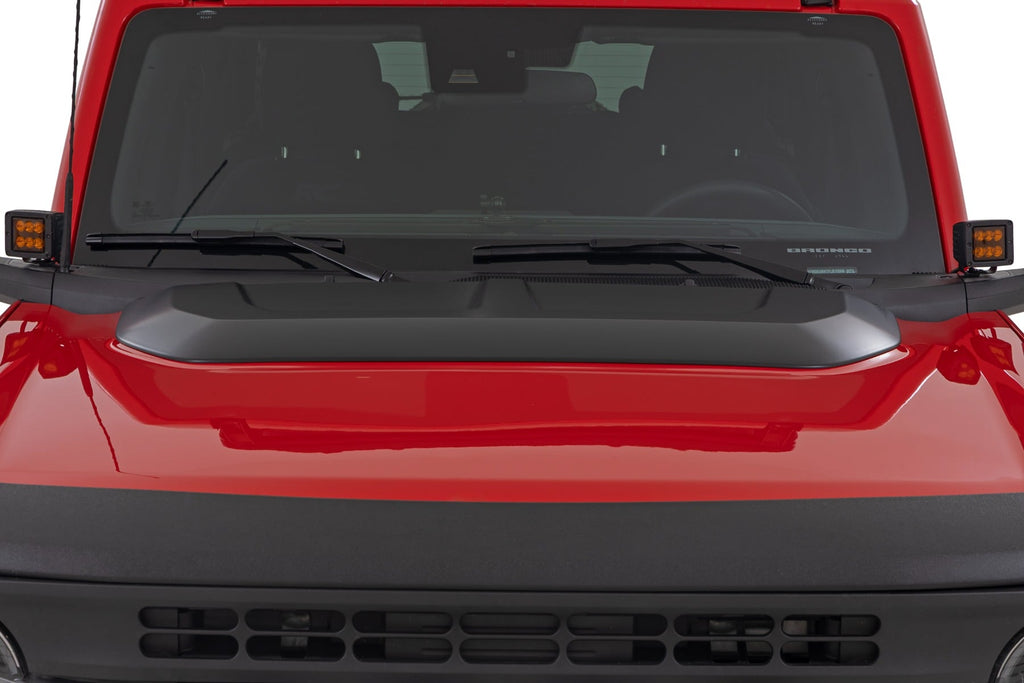 Hood Scoop | Gloss Black | Ford Bronco 4WD (2021-2026) by Rough Country