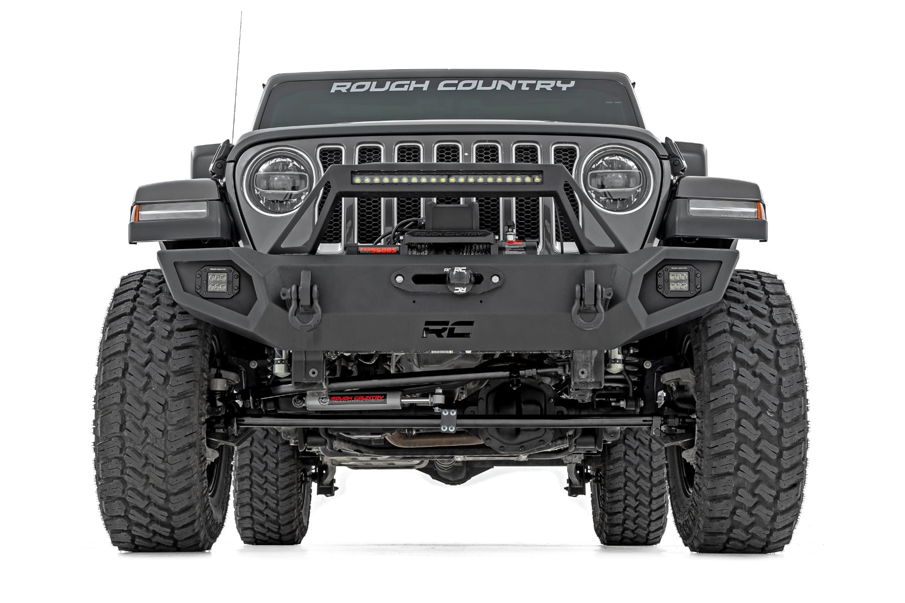High Steer Kit | w/ N3 Steering Stabilizer | Jeep Gladiator JT/Wrangler JL (18-26) by Rough Country