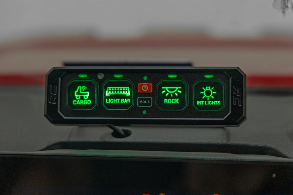 4 Gang Switch Panel | RGB Backlit Buttons | Multifunction Modes by Rough Country