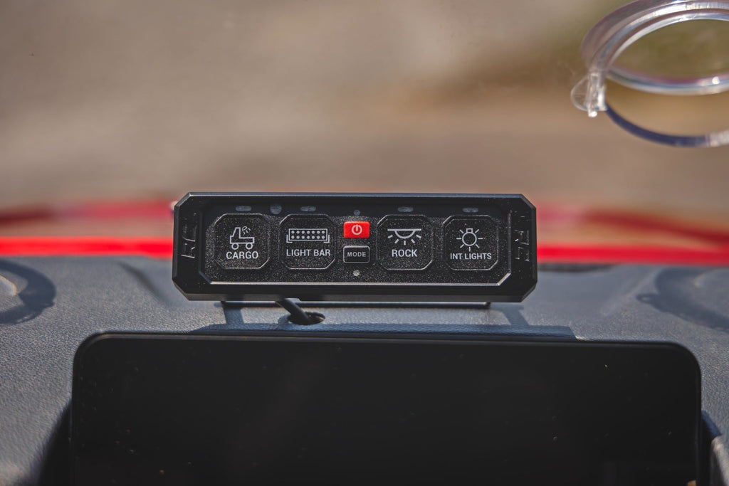4 Gang Switch Panel | RGB Backlit Buttons | Multifunction Modes by Rough Country