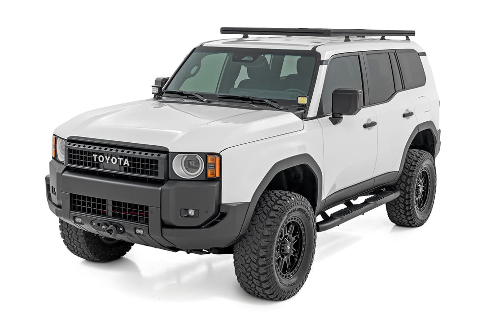 Oval Nerf Steps | Black | Toyota Land Cruiser 4WD (2024-2026) by Rough Country