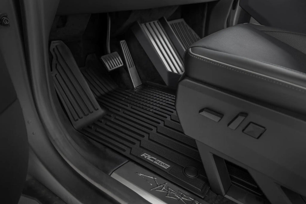 Flex-Fit Floor Mats | FR & RR | Tesla Cybertruck 4WD (2024-2026) by Rough Country
