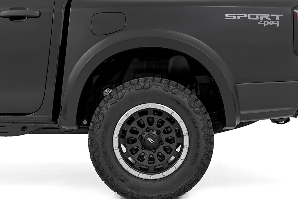 Sport Fender Flares | G1 Absolute Black | Ford Ranger 2WD/4WD (2024-2026) by Rough Country