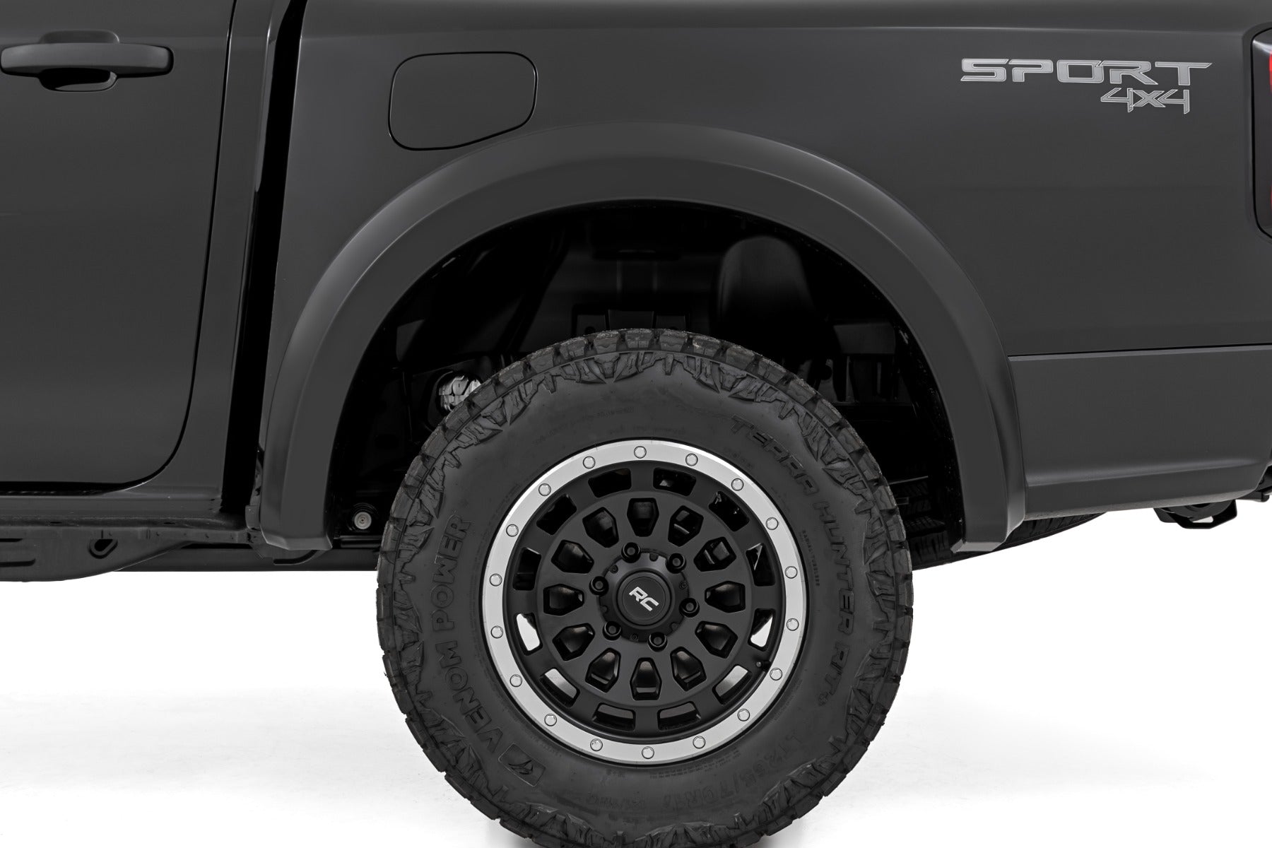Sport Fender Flares | G1 Absolute Black | Ford Ranger 2WD/4WD (2024-2026) by Rough Country