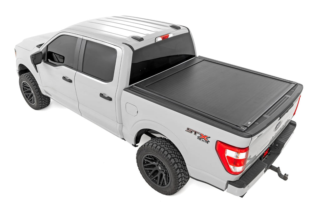 Powered Retractable Bed Cover | 5'7" Bed | Ford F-150 (15-26)/F-150 Lightning (22-26) by Rough Country
