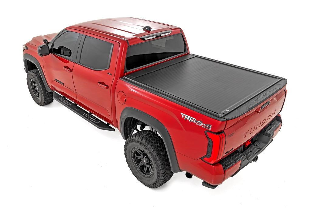 Powered Retractable Bed Cover | 5'7" Bed | Toyota Tundra 2WD/4WD (2022-2026) by Rough Country