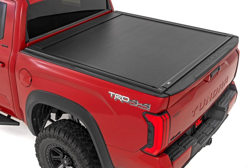 Powered Retractable Bed Cover | 5'7" Bed | Toyota Tundra 2WD/4WD (2022-2026) by Rough Country