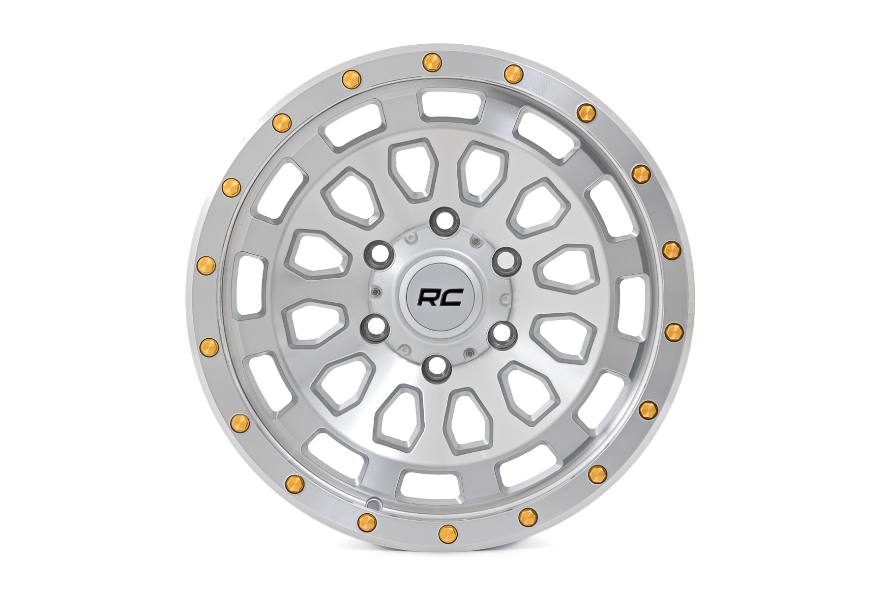 Rough Country 87 Series Wheel | Simulated Beadlock | Full Machine | 17x8.5 | 6x5.5 | +0mm by Rough Country