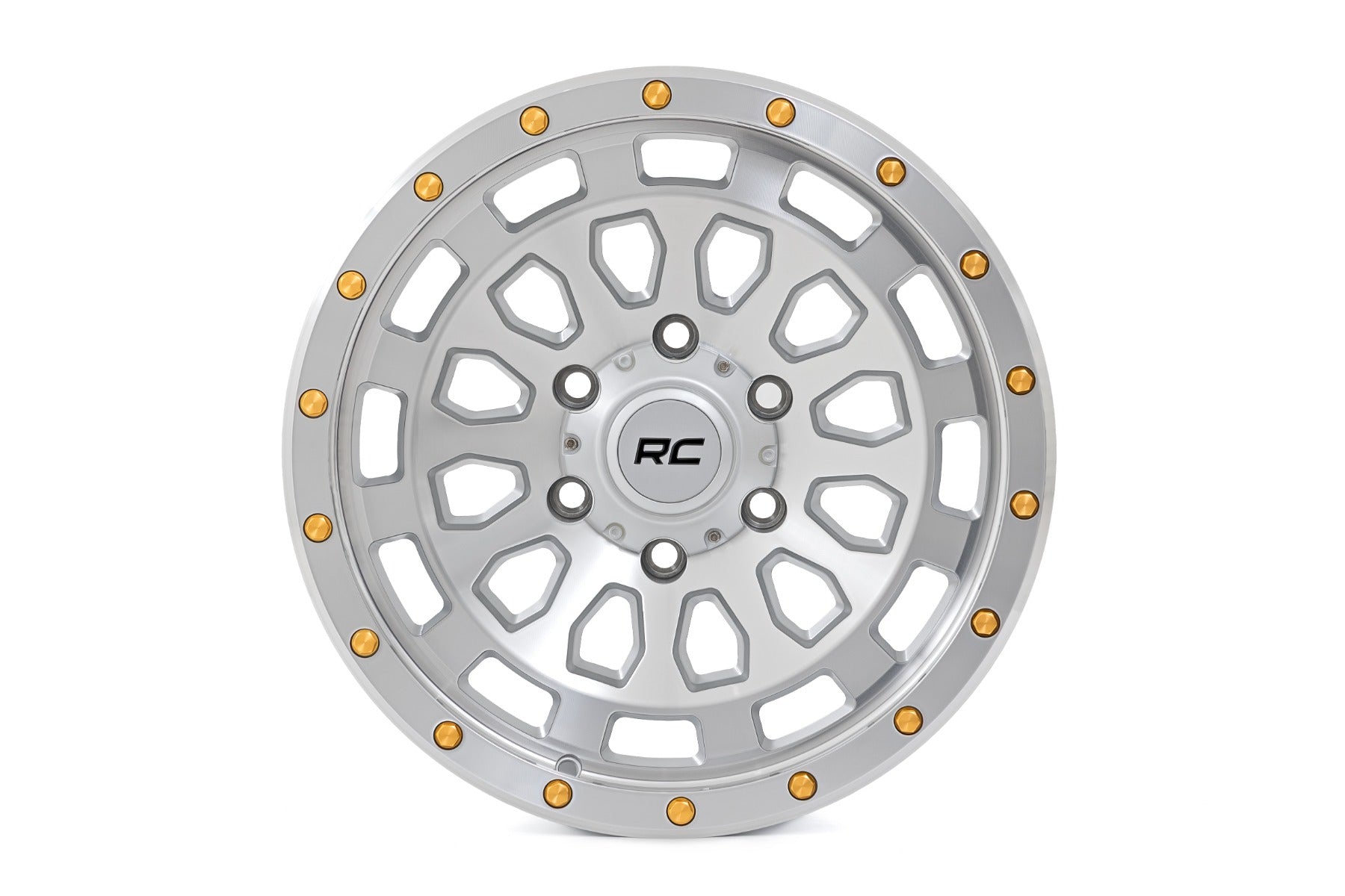 Rough Country 87 Series Wheel | Simulated Beadlock | Full Machine | 17x8.5 | 5x5 | +0mm by Rough Country