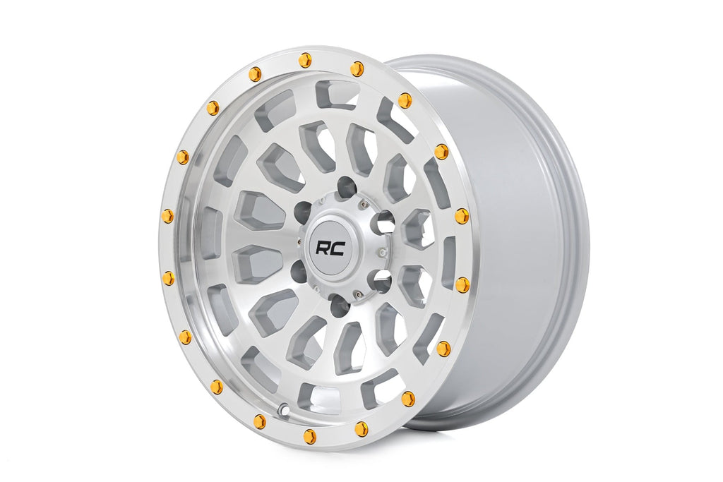 Rough Country 87 Series Wheel | Simulated Beadlock | Full Machine | 17x8.5 | 6x5.5 | +0mm by Rough Country