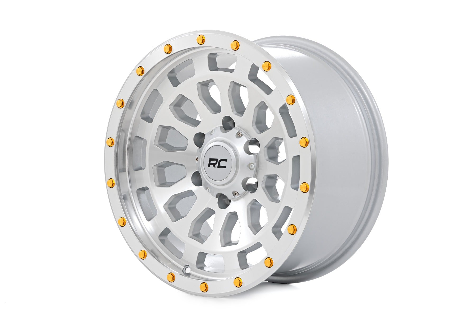 Rough Country 87 Series Wheel | Simulated Beadlock | Full Machine | 17x8.5 | 5x5 | +0mm by Rough Country