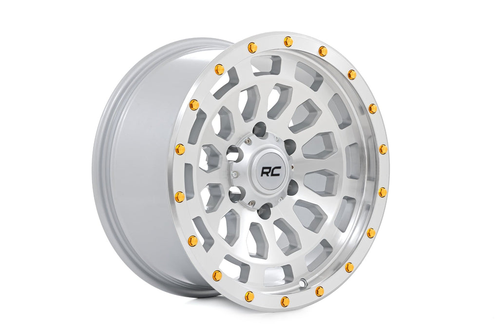 Rough Country 87 Series Wheel | Simulated Beadlock | Full Machine | 17x8.5 | 6x5.5 | +0mm by Rough Country