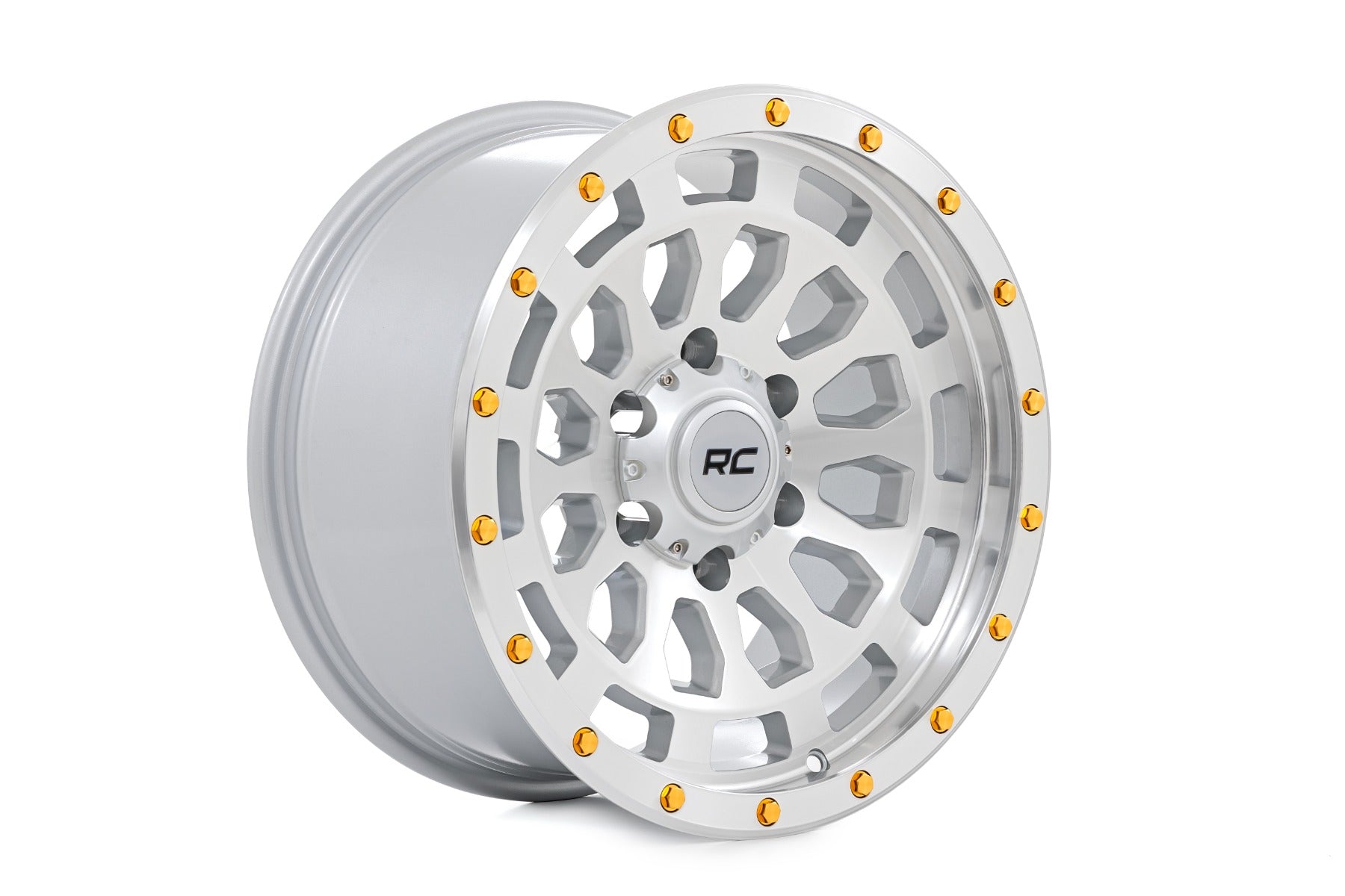 Rough Country 87 Series Wheel | Simulated Beadlock | Full Machine | 17x8.5 | 5x5 | +0mm by Rough Country