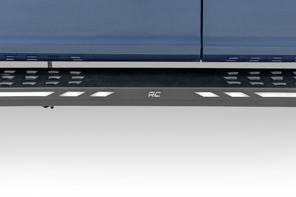 AC2 Running Boards | Amber/White | Crew Cab | Ford F-150/Lightning/F-250/F-350/Raptor (15-26) by Rough Country