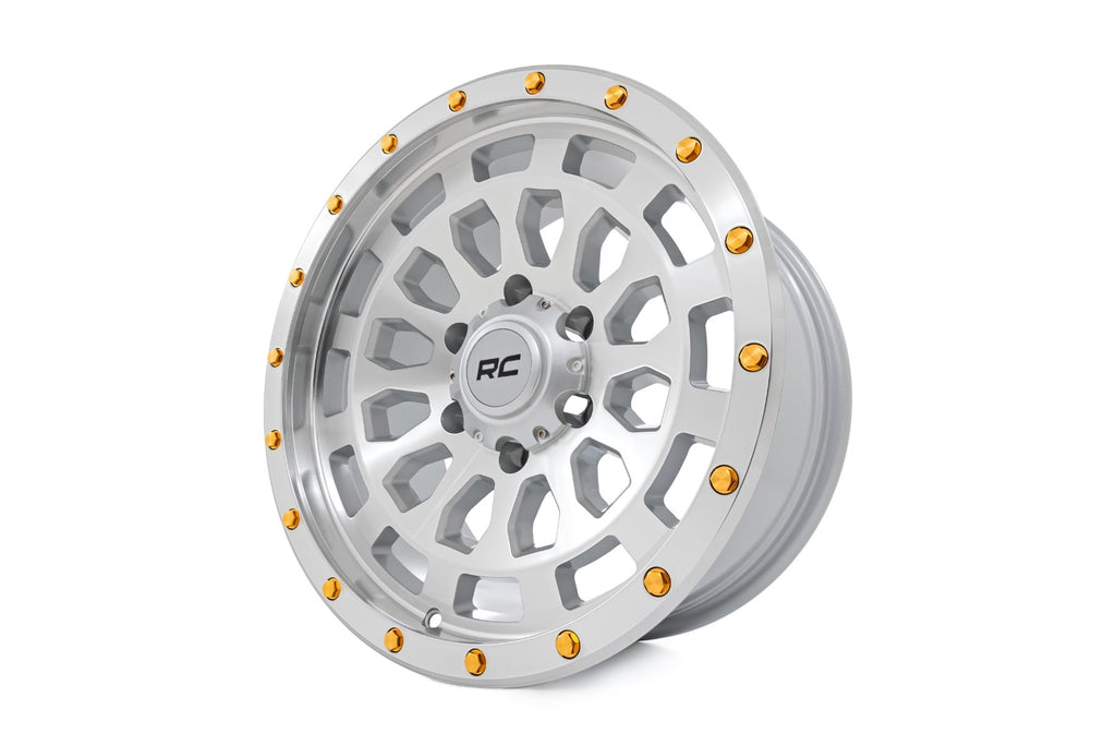 Rough Country 87 Series Wheel | Simulated Beadlock | Full Machine | 17x8.5 | 6x5.5 | +0mm by Rough Country