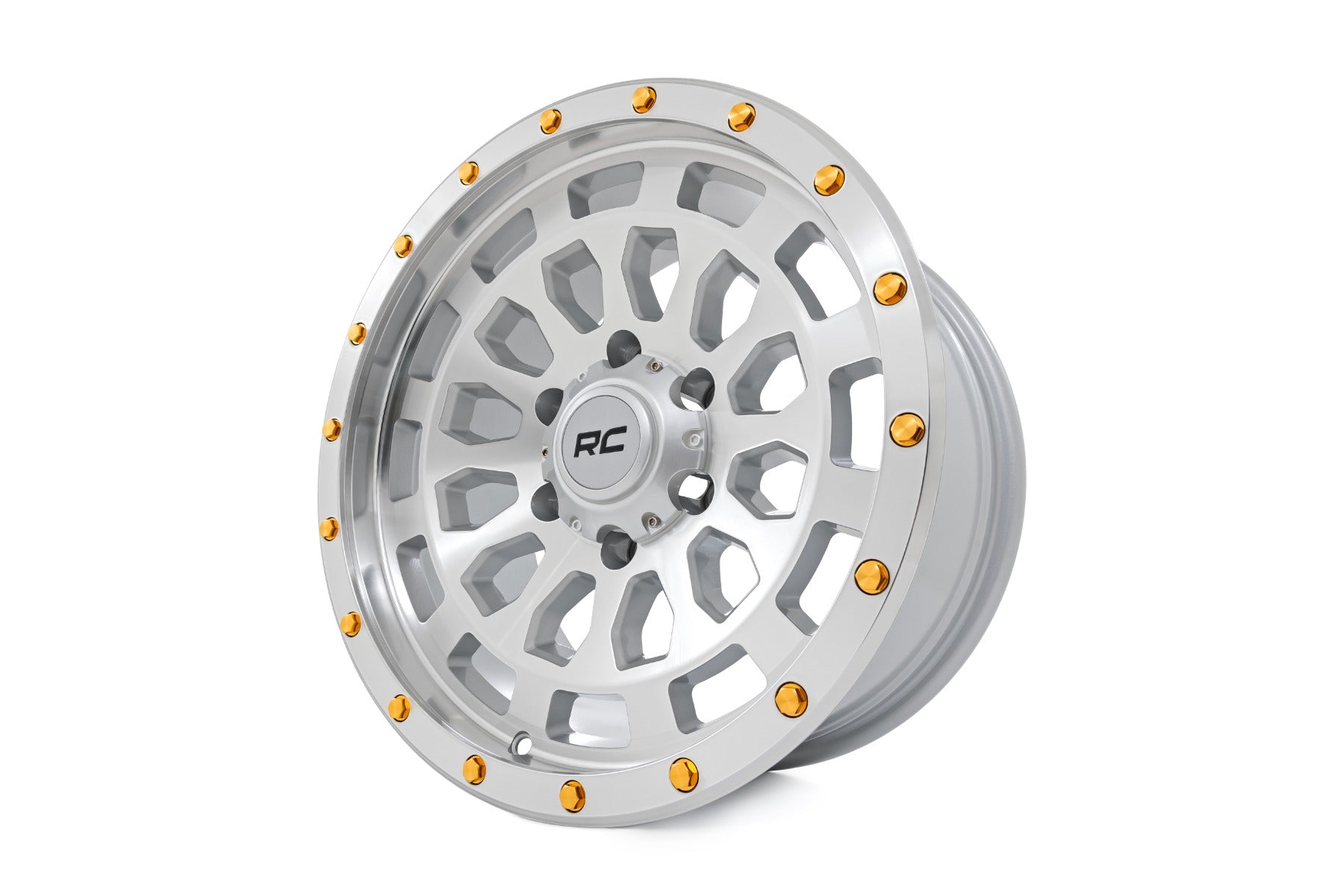 Rough Country 87 Series Wheel | Simulated Beadlock | Full Machine | 17x8.5 | 5x5 | +0mm by Rough Country