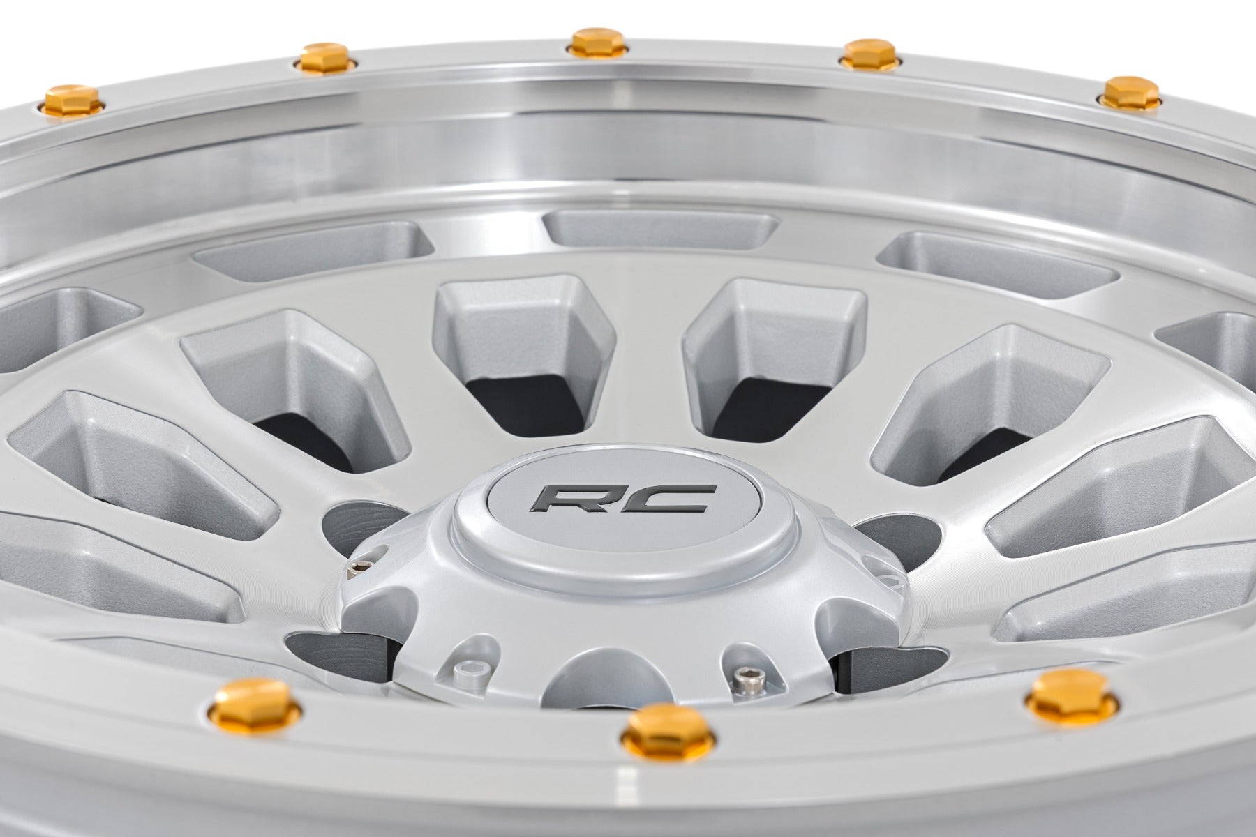 Rough Country 87 Series Wheel | Simulated Beadlock | Full Machine | 17x8.5 | 5x5 | +0mm by Rough Country