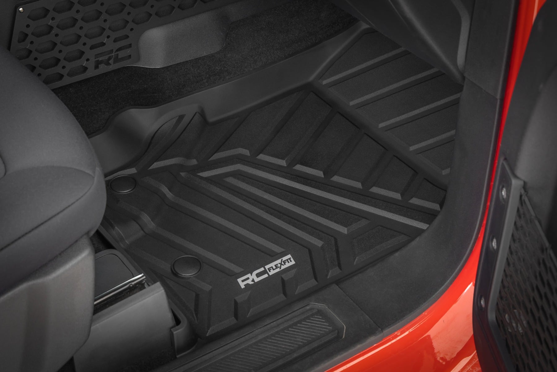Floor Mats | Front & Rear | Ford Bronco 4WD (2021-2026) by Rough Country